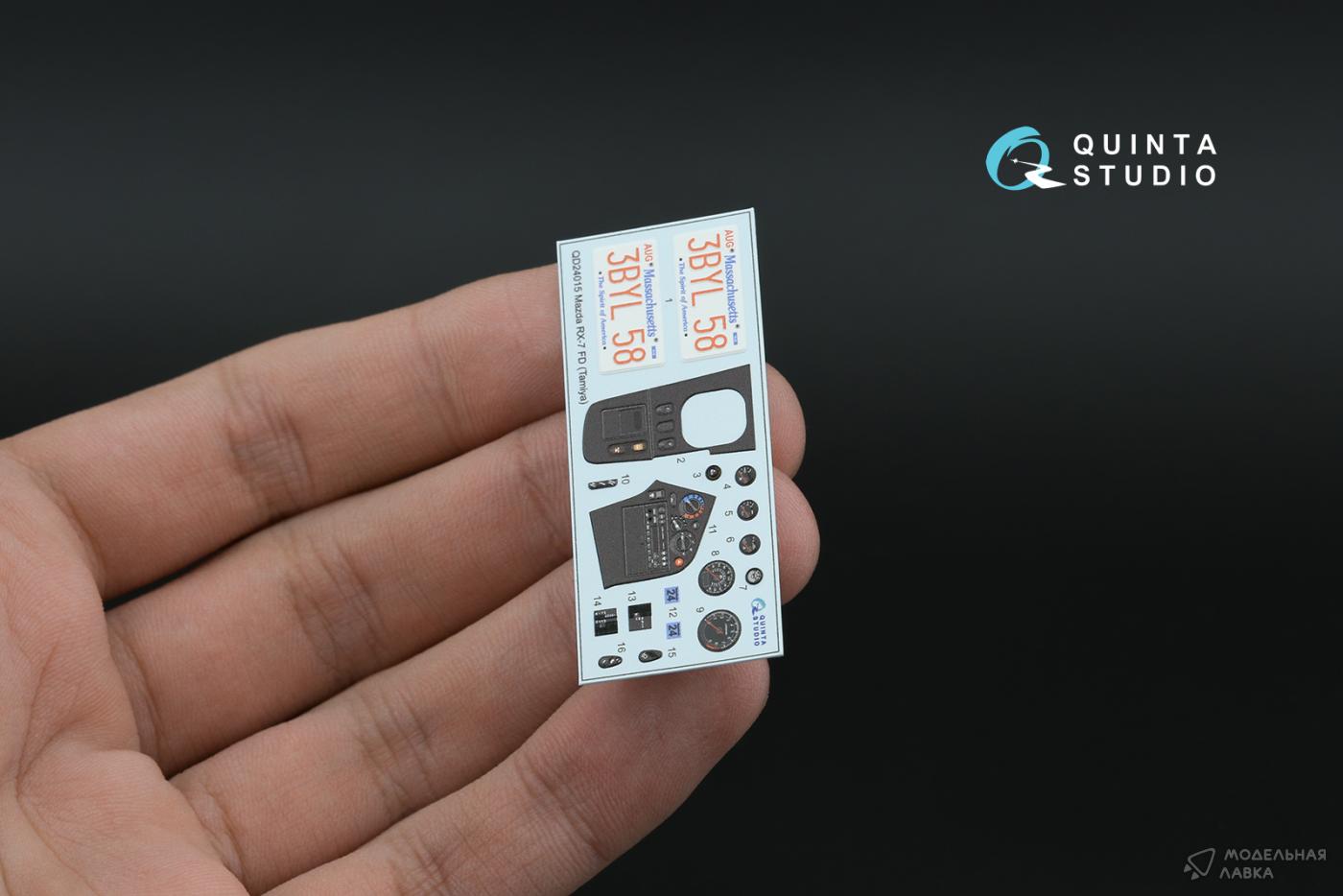 3D Декаль интерьера кабины Mazda RX-7FD (Tamiya) (с металлостикерами) Quinta Studio