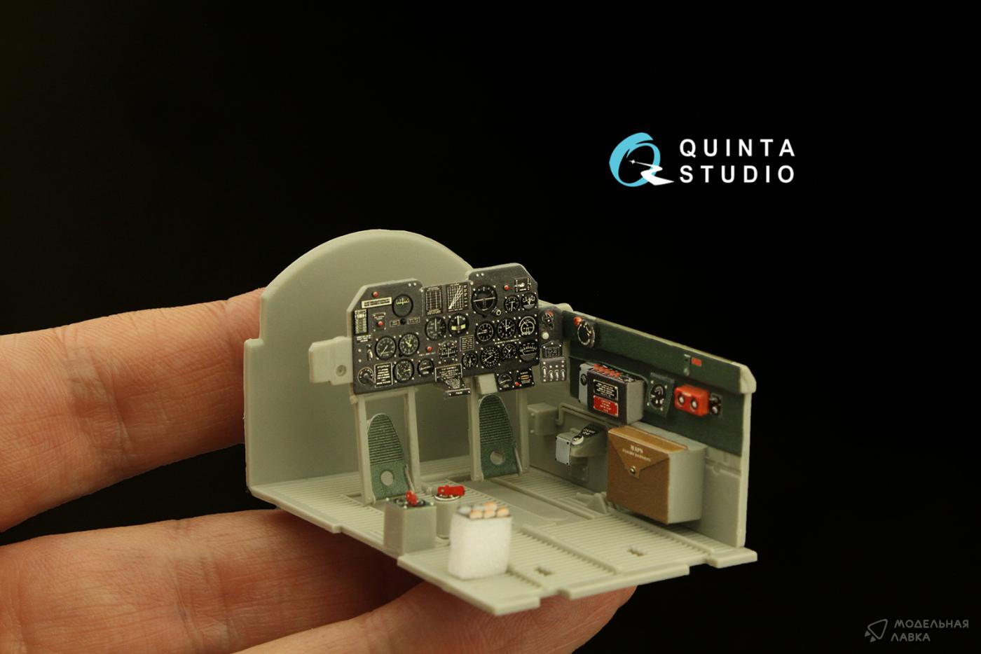 3D Декаль интерьера кабины P-47D Thunderbolt Bubbletop Early (Trumpeter) Quinta Studio 3D Декаль интерьера кабины P-47D Thunderbolt Bubbletop Early (Trumpeter) Quinta Studio
