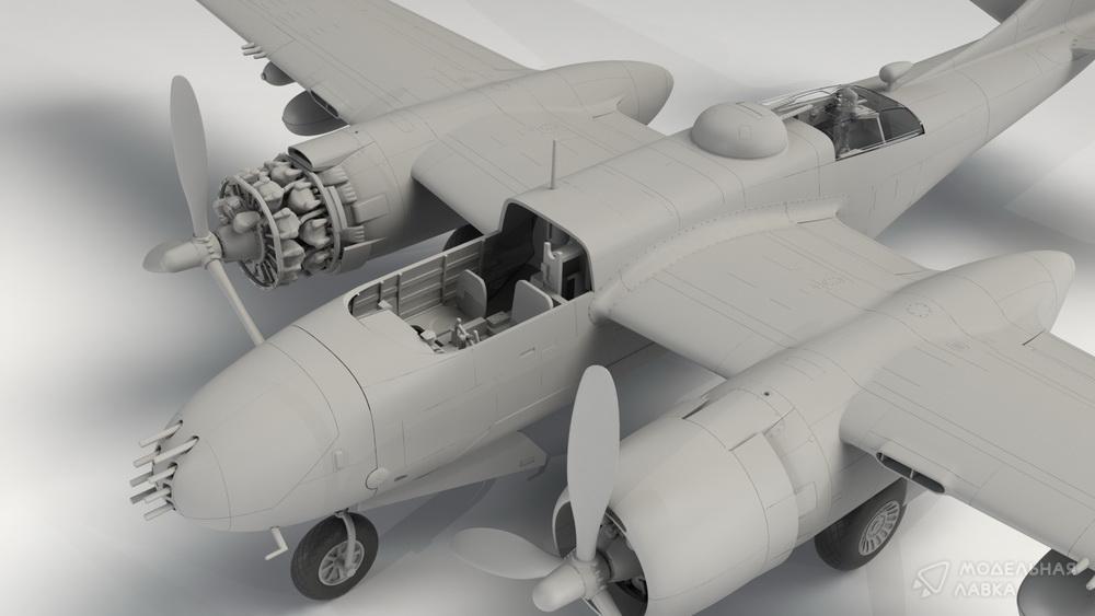 Сборная модель B-26B-50 Invader в масштабе 1:48 ICM Сборная модель B-26B-50 Invader ICM