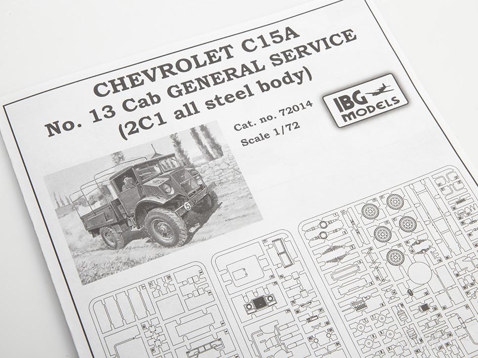 Сборная модель Chevrolet C15A No.13 Cab General Service в масштабе 1:72 IBG Models Сборная модель Chevrolet C15A No.13 Cab General Service IBG Models