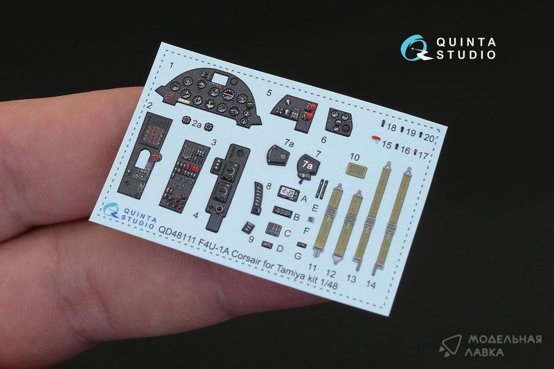 Декаль интерьера кабины F4U-1A Corsair (Для Модели Tamiya) Quinta Studio Декаль интерьера кабины F4U-1A Corsair (Для Модели Tamiya) Quinta Studio