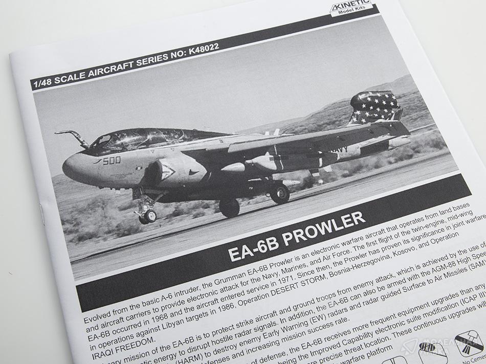 Сборная модель EA-6B Prowler в масштабе 1:48 KINETIC Сборная модель EA-6B Prowler KINETIC