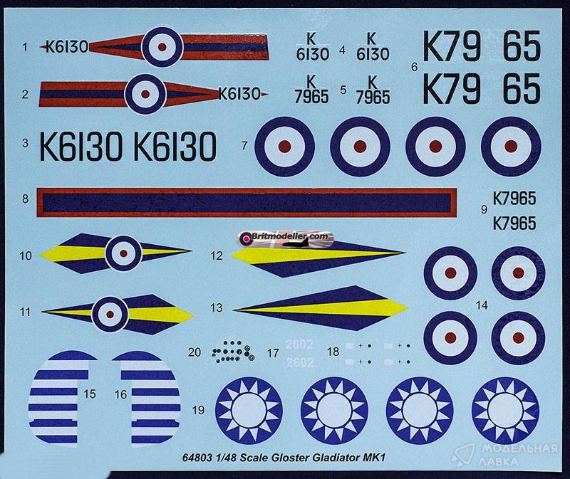 Сборная модель Gloster Gladiator Mk.I в масштабе 1:48 I Love Kit Сборная модель Gloster Gladiator Mk.I I Love Kit