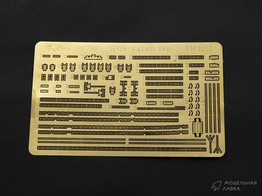 Сборная модель HMS Naiad 1940 в масштабе 1:700 FlyHawk Model Сборная модель HMS Naiad 1940 FlyHawk Model