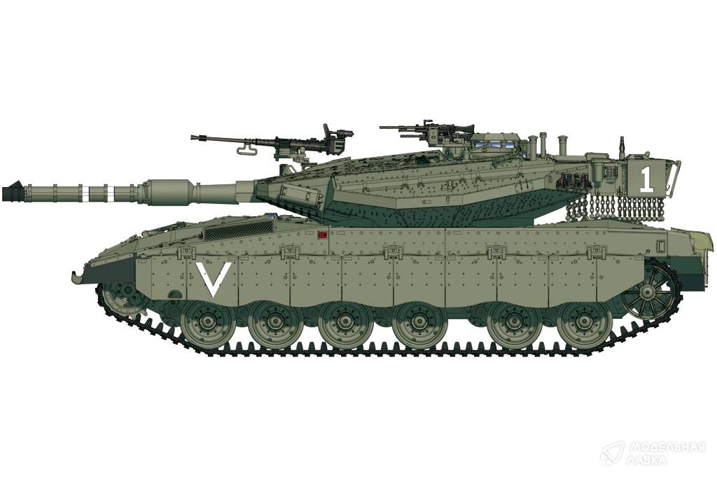 Сборная модель IDF Merkava Mk.IIID (LIC) в масштабе 1:72 Hobby Boss Сборная модель IDF Merkava Mk.IIID (LIC) Hobby Boss