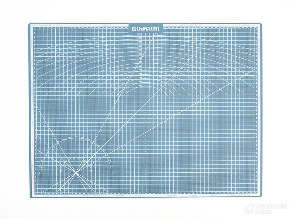 Коврик для резки DeMauri Серо-синий,  формат А2, 5 слоёв DeMauri