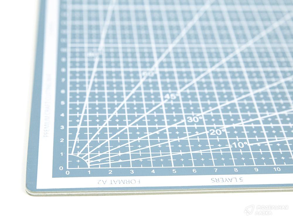 Коврик для резки DeMauri Серо-синий,  формат А2, 5 слоёв DeMauri