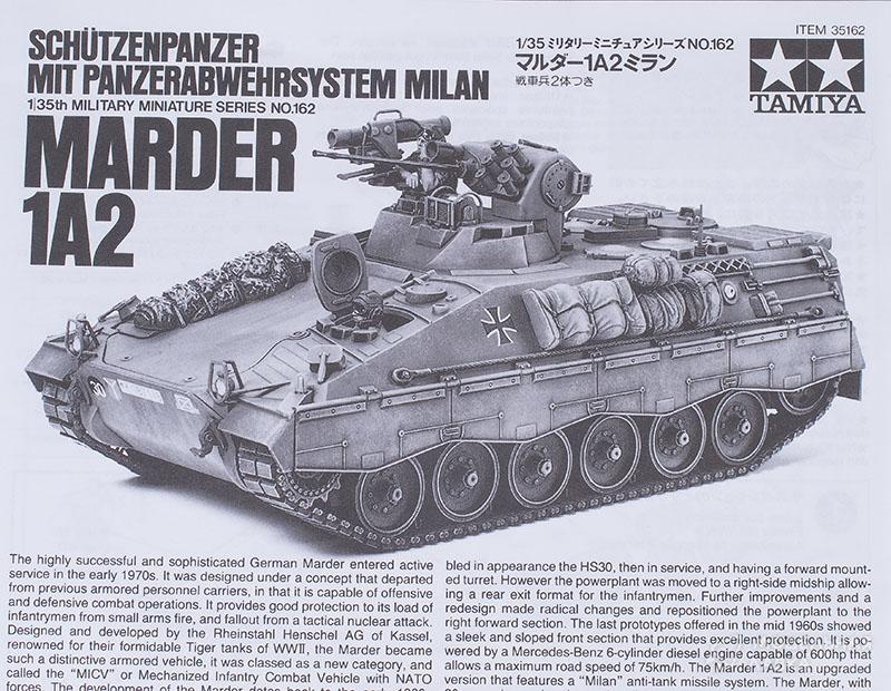 Сборная модель MARDER 1A2 с реактив.установкой Milan. C детализированным двигателем, фигурами командира и водителя. в масштабе 1:35 Tamiya Сборная модель MARDER 1A2 с реактив.установкой Milan. C детализированным двигателем, фигурами командира и водителя. Tamiya