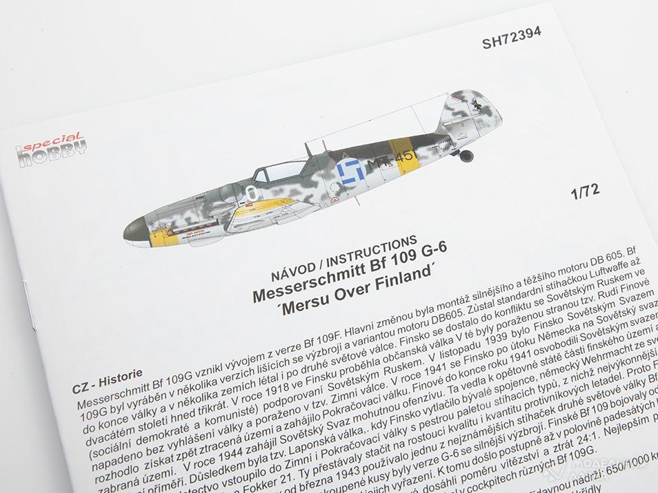 Сборная модель Messerschmitt Bf 109G-6 'Mersu over Finland' в масштабе 1:72 Special Hobby Сборная модель Messerschmitt Bf 109G-6 'Mersu over Finland' Special Hobby