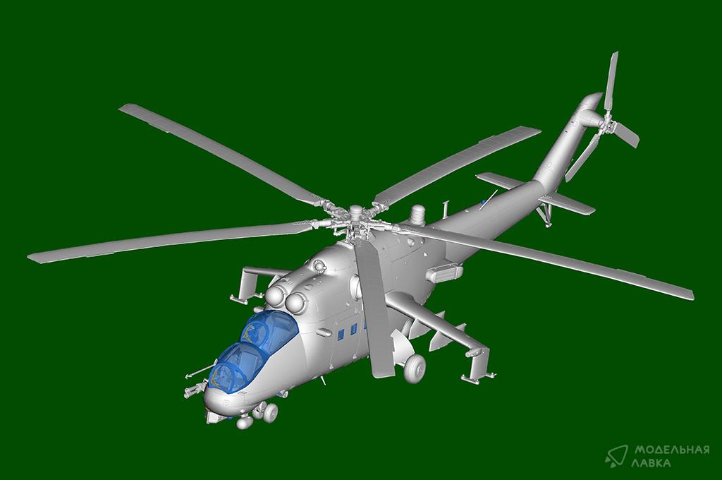 Сборная модель Mi-24P Hind-F в масштабе 1:48 Trumpeter Сборная модель Mi-24P Hind-F Trumpeter