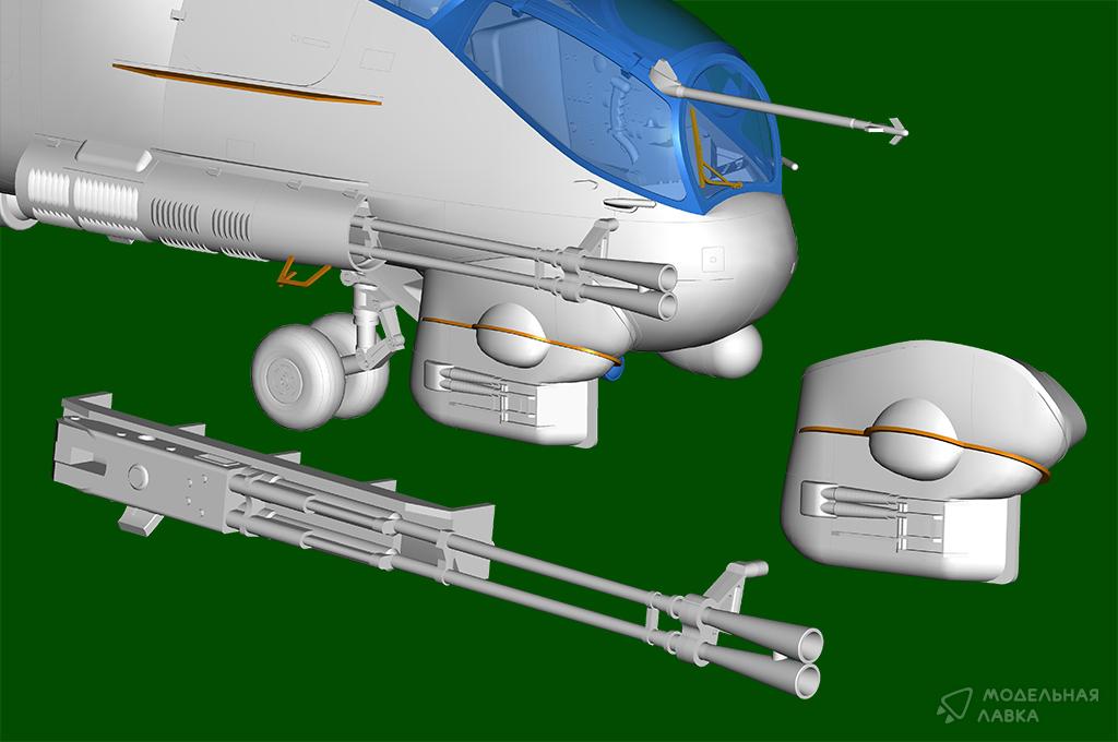Сборная модель Mi-24P Hind-F в масштабе 1:48 Trumpeter Сборная модель Mi-24P Hind-F Trumpeter
