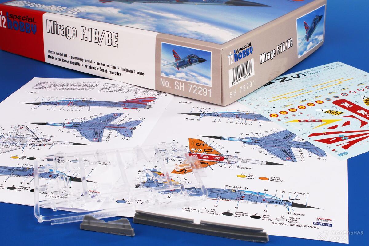 Сборная модель Mirage F.1B в масштабе 1:72 Special Hobby Сборная модель Mirage F.1B Special Hobby