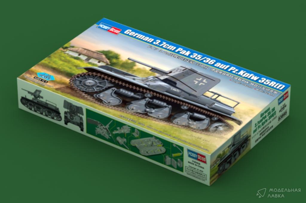 Сборная модель немецкая САУ 3.7cm Pak 35/36 auf Pz.Kpfw 35R(f) в масштабе 1:35 Hobby Boss Сборная модель немецкая САУ 3.7cm Pak 35/36 auf Pz.Kpfw 35R(f) Hobby Boss
