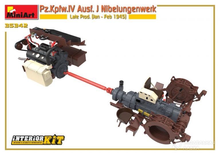 Сборная модель немецкий танк Pz.Kpfw.IV Ausf. J Nibelungenwerk (поздний) с интерьером. Январь-февраль 1945 г. в масштабе 1:35 MiniArt Сборная модель немецкий танк Pz.Kpfw.IV Ausf. J Nibelungenwerk (поздний) с интерьером. Январь-февраль 1945 г. MiniArt