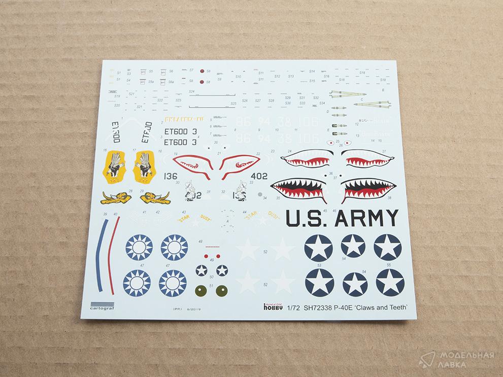 Сборная модель P-40E Warhawk 'Claws and Teeth' в масштабе 1:72 Special Hobby Сборная модель P-40E Warhawk 'Claws and Teeth' Special Hobby