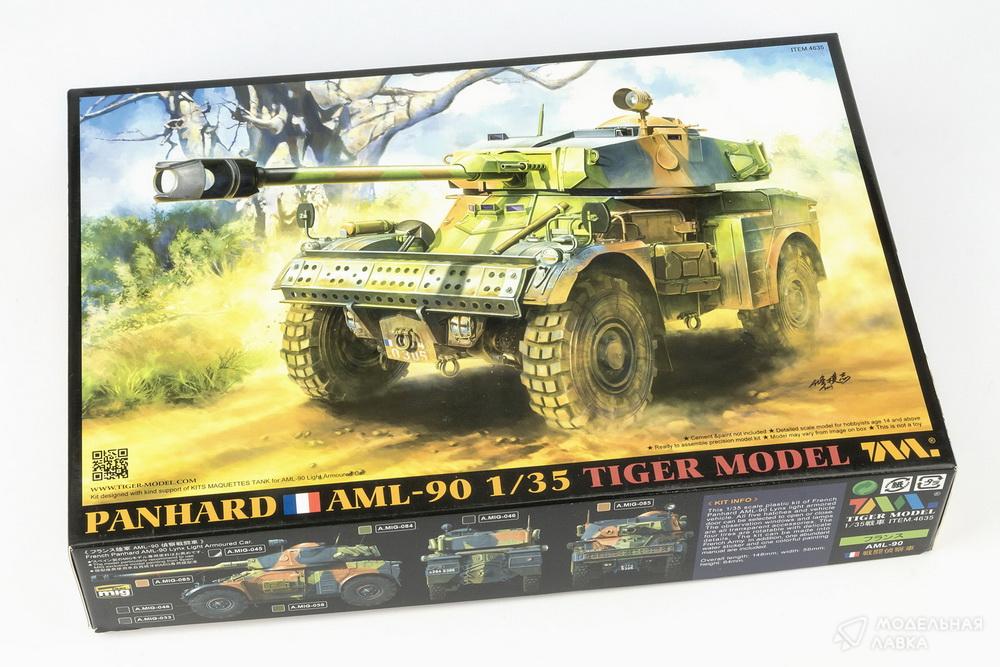 Сборная модель Panhard AML-90 Light Armoured Car в масштабе 1:35 TIGER MODEL Сборная модель Panhard AML-90 Light Armoured Car TIGER MODEL