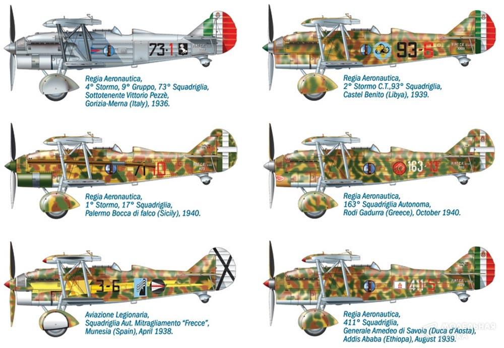 Сборная модель самолет CR.32 "CHIRRI" в масштабе 1:72 Italeri Сборная модель самолет CR.32 "CHIRRI" Italeri