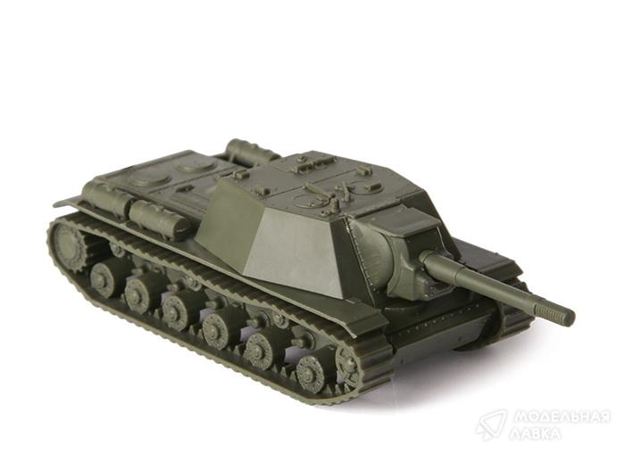 Сборная модель советская самоходная артиллерийская установка СУ-152 в масштабе 1:100 Звезда Сборная модель советская самоходная артиллерийская установка СУ-152 Звезда