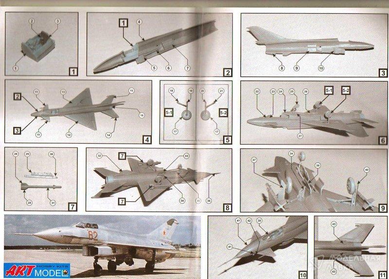 Сборная модель советский экспериментальный истребитель Е-8/2 в масштабе 1:72 ArtModel Сборная модель советский экспериментальный истребитель Е-8/2 ArtModel
