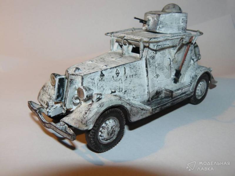 Сборная модель советский лёгкий бронеавтомобиль БА-20 в масштабе 1:35 ARK Models Сборная модель советский лёгкий бронеавтомобиль БА-20 ARK Models