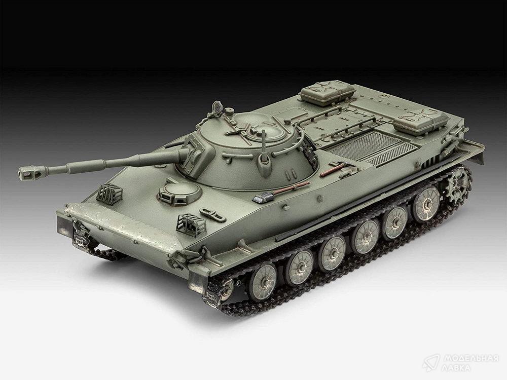 Сборная модель советский лёгкий плавающий Танк ПТ-76Б в масштабе 1:72 Revell Сборная модель советский лёгкий плавающий Танк ПТ-76Б Revell