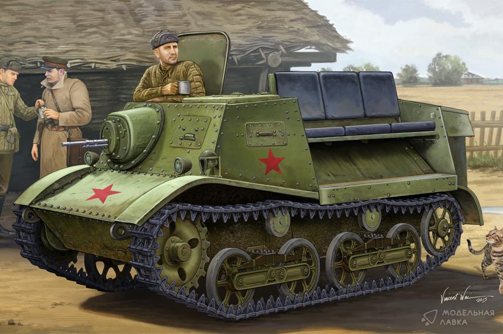 Сборная модель Soviet T-20 Armored Tractor Komsomolets 1938 в масштабе 1:35 Hobby Boss Сборная модель Soviet T-20 Armored Tractor Komsomolets 1938 Hobby Boss