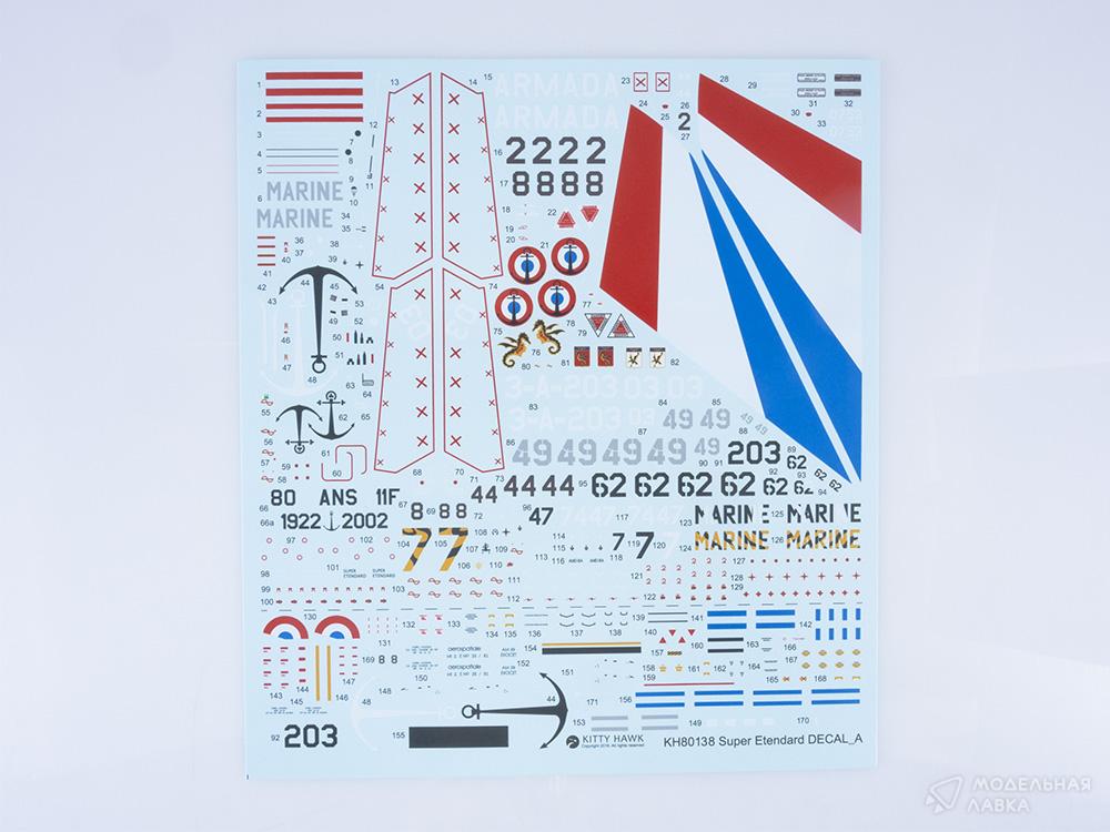 Сборная модель Super Etendard в масштабе 1:48 Kitty Hawk Сборная модель Super Etendard Kitty Hawk