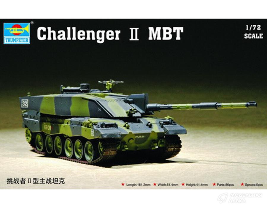 Сборная модель танк British Challenger II MBT в масштабе 1:72 Trumpeter Сборная модель танк British Challenger II MBT Trumpeter