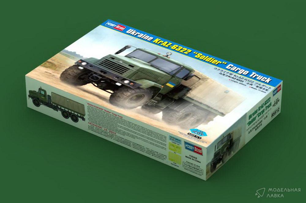 Сборная модель Ukraine KrAZ-6322 "Soldier" Cargo Truck в масштабе 1:35 Hobby Boss Сборная модель Ukraine KrAZ-6322 "Soldier" Cargo Truck Hobby Boss