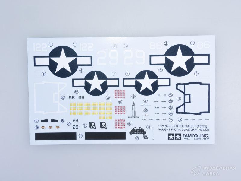 Сборная модель Vought F4U-1 Corsair в масштабе 1:72 Tamiya Сборная модель Vought F4U-1 Corsair Tamiya