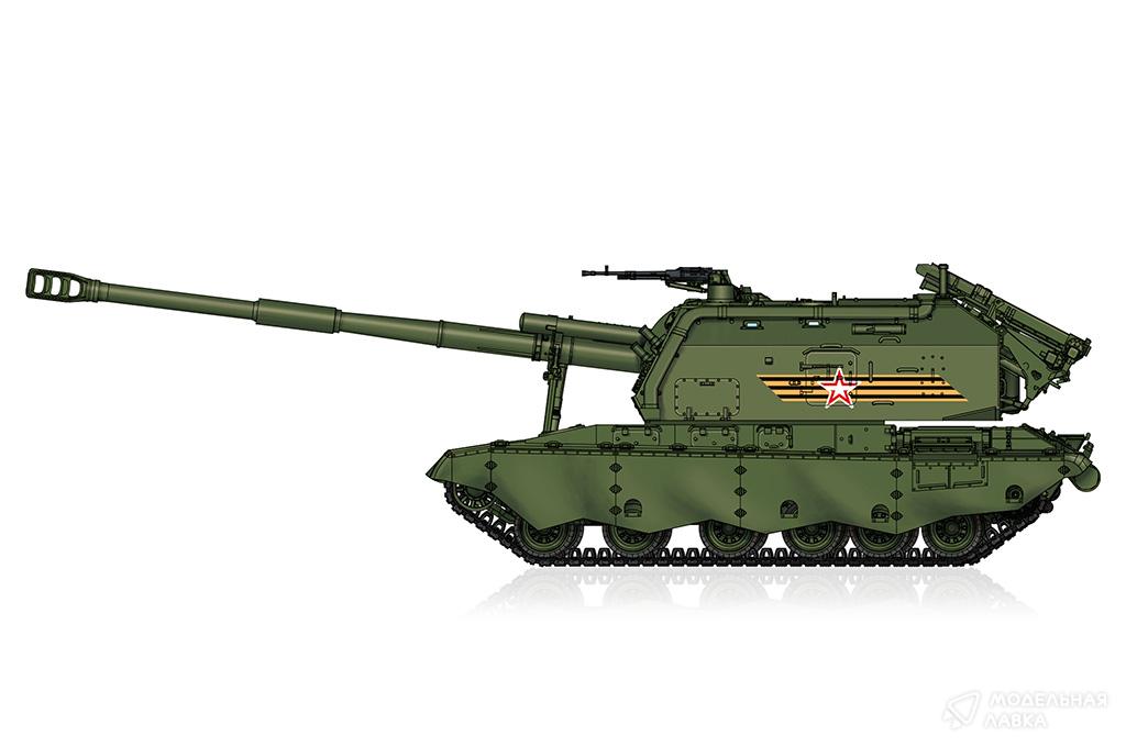 Сборная модель 2S19-M2 Self-propelled Howitzer в масштабе 1:72 Hobby Boss Сборная модель 2S19-M2 Self-propelled Howitzer Hobby Boss