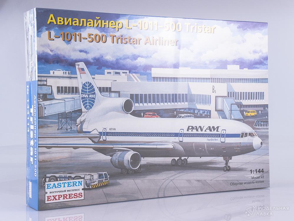 Сборная модель авиалайнер L-1011-500 Tristar PANAM в масштабе 1:144 Восточный Экспресс Сборная модель авиалайнер L-1011-500 Tristar PANAM Восточный Экспресс