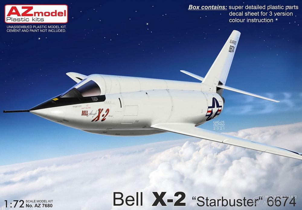 Сборная модель Bell X-2 „Starbuster“ 6674 в масштабе 1:72 AZmodel Сборная модель Bell X-2 „Starbuster“ 6674 AZmodel