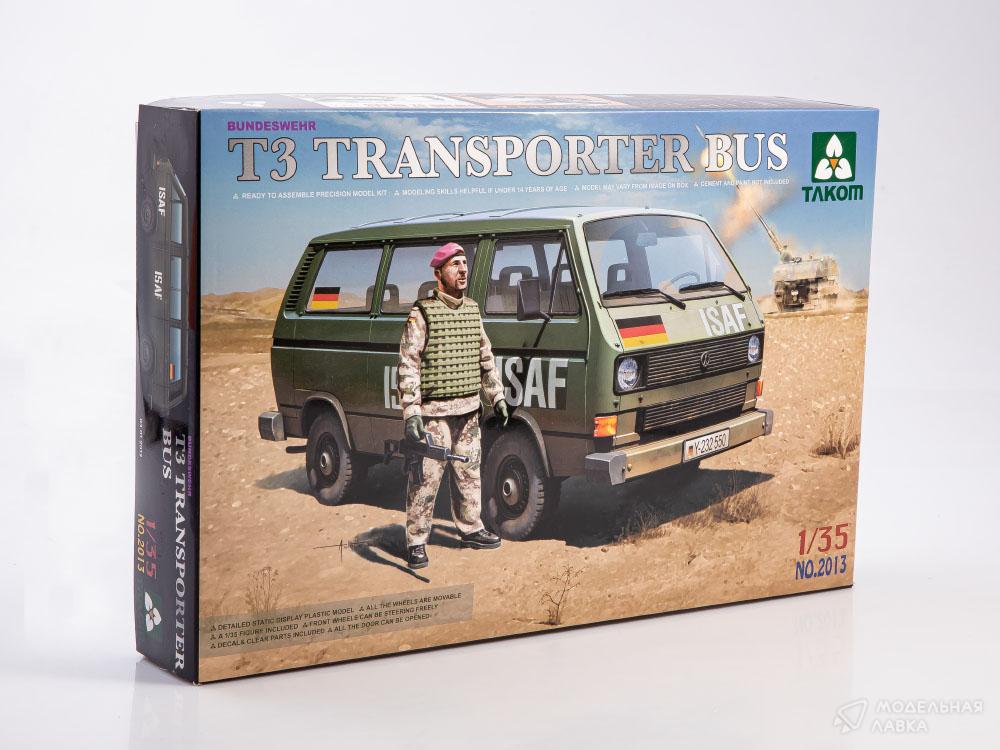 Сборная модель Bundeswehr T3 Transporter Bus в масштабе 1:35 TAKOM Сборная модель Bundeswehr T3 Transporter Bus TAKOM