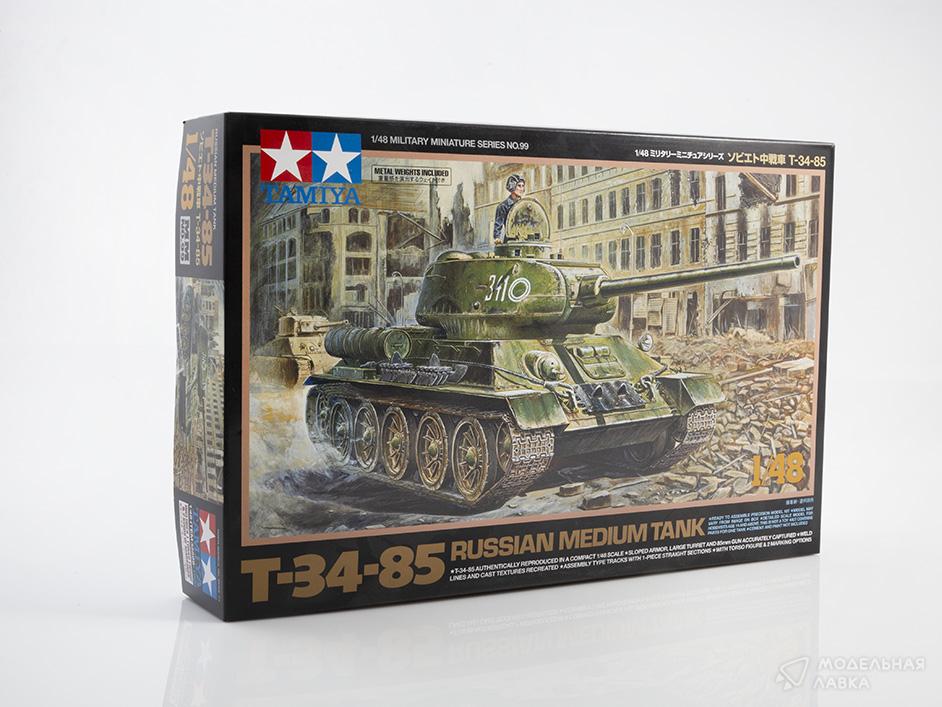 Сборная модель Cоветский танк T-34-85 в масштабе 1:48 Tamiya Сборная модель Cоветский танк T-34-85 Tamiya