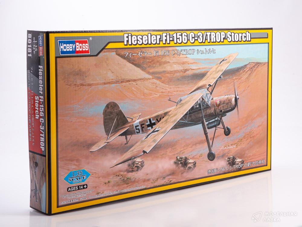 Сборная модель Fieseler Fi-156 C-3/TROP Storch в масштабе 1:35 Hobby Boss Сборная модель Fieseler Fi-156 C-3/TROP Storch Hobby Boss
