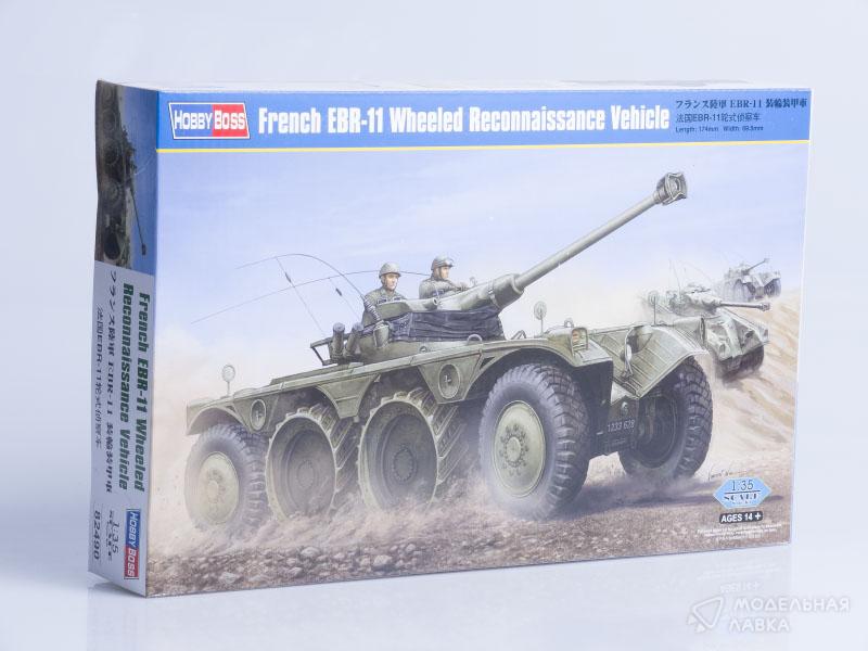 Сборная модель French EBR-11 Wheeled Reconnaissance Vehicle в масштабе 1:35 Hobby Boss Сборная модель French EBR-11 Wheeled Reconnaissance Vehicle Hobby Boss