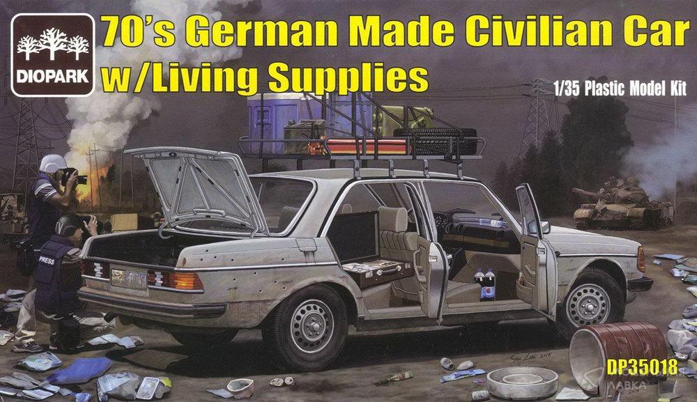 Сборная модель German Made Civilian Car w/Living Supplies в масштабе 1:35 Diopark Сборная модель German Made Civilian Car w/Living Supplies Diopark