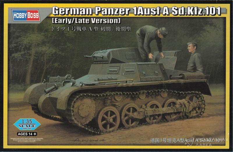 Сборная модель German Panzer 1 Ausf A Sd.Kfz.101 (Early/Late Version) в масштабе 1:35 Hobby Boss Сборная модель German Panzer 1 Ausf A Sd.Kfz.101 (Early/Late Version) Hobby Boss