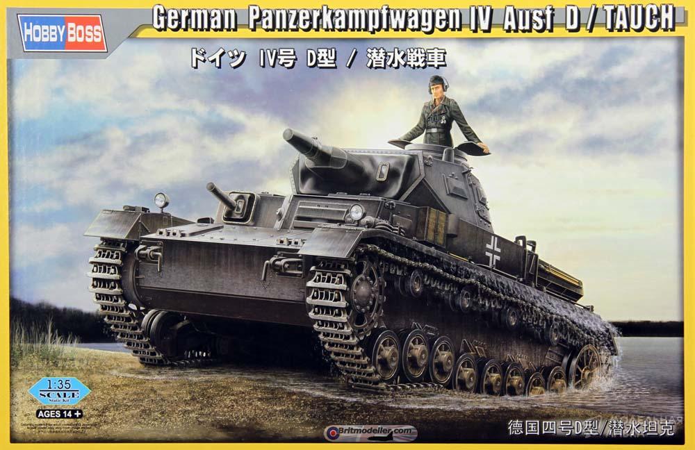 Сборная модель German Panzerkampfwagen IV Ausf. D Tauchpanzer в масштабе 1:35 Hobby Boss Сборная модель German Panzerkampfwagen IV Ausf. D Tauchpanzer Hobby Boss