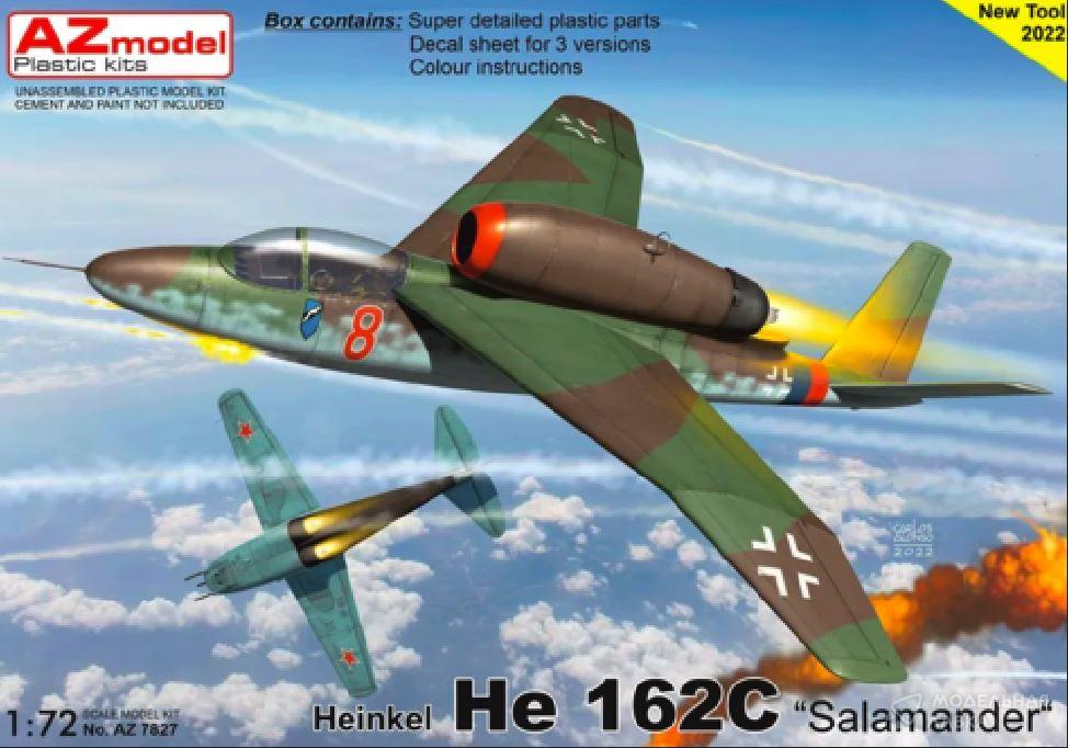 Сборная модель Heinkel He 162C "Salamander" в масштабе 1:72 AZmodel Сборная модель Heinkel He 162C "Salamander" AZmodel