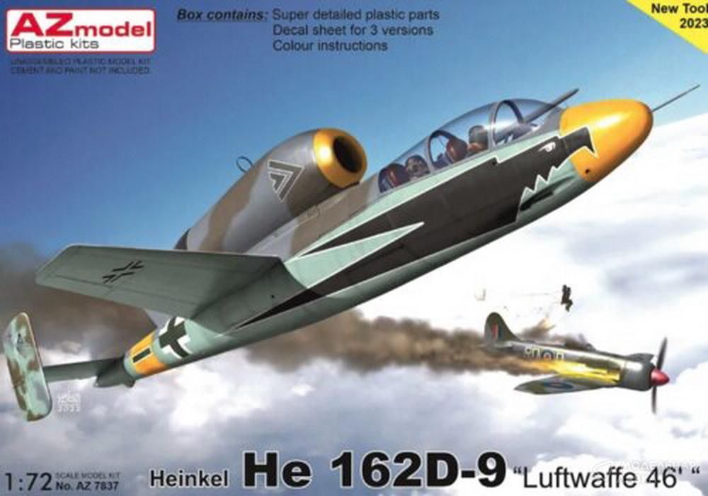Сборная модель Heinkel He 162D-9 "Luftwaffe 46" в масштабе 1:72 AZmodel Сборная модель Heinkel He 162D-9 "Luftwaffe 46" AZmodel