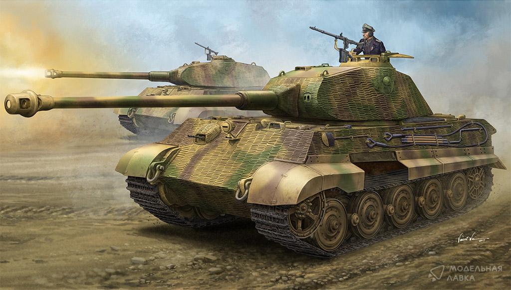Сборная модель King Tiger Porsche w/zimmerit в масштабе 1:35 Hobby Boss Сборная модель King Tiger Porsche w/zimmerit Hobby Boss
