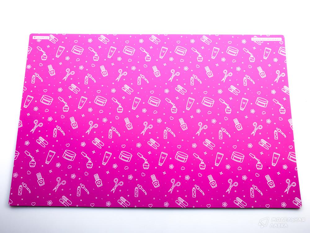 Коврик для резки А3, 3 слоя, розовый, маникюр RupertKopp