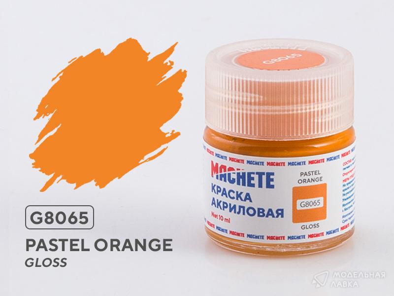 Краска акриловая MACHETE 10 мл, Пастельный оранжевый (Pastel orange) MACHETE Краска акриловая MACHETE 10 мл, Пастельный оранжевый (Pastel orange) MACHETE