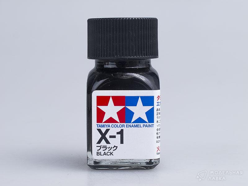 Краска глянцевая эмалевая (Черная), X-1 Tamiya Краска глянцевая эмалевая (Черная), X-1 Tamiya