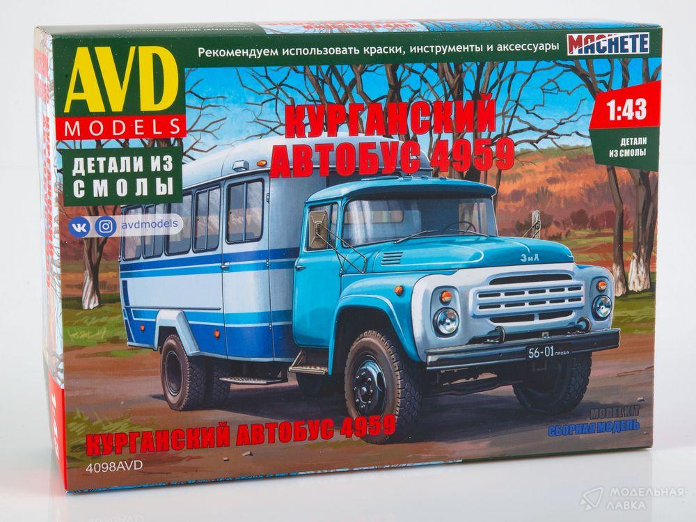 Сборная модель курганский автобус 4959 в масштабе 1:43 AVD Models Сборная модель курганский автобус 4959 AVD Models
