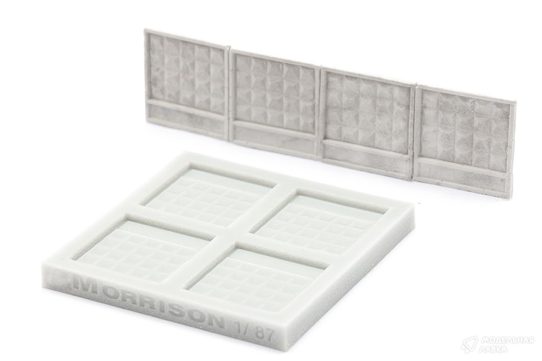 Молд для литья заборов ПО-2 для макетов М1/87 Morrison