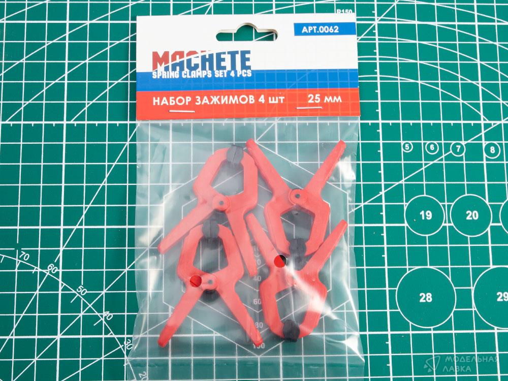 Набор зажимов 4 шт 25 мм MACHETE Набор зажимов 4 шт 25 мм MACHETE