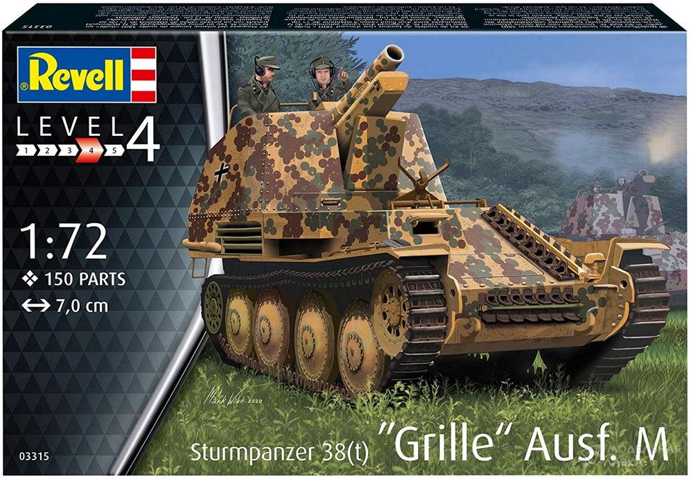 Сборная модель немецкая САУ 38(T) GRILLE AUSF. M в масштабе 1:72 Revell Сборная модель немецкая САУ 38(T) GRILLE AUSF. M Revell